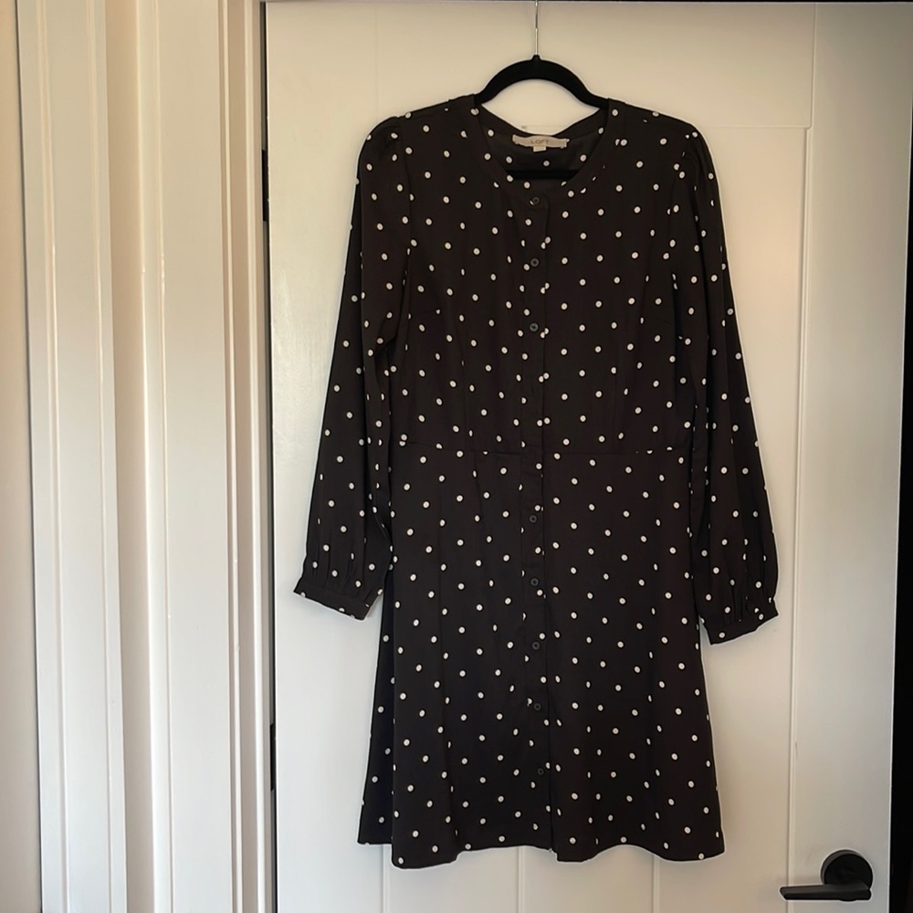 Polka dot dress from LOFT